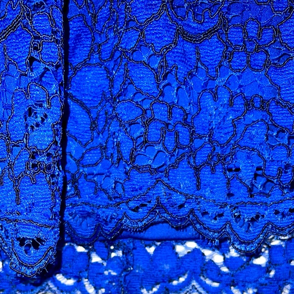 Calvin Klein - Royal Blue with black edging Lace Dress! - Picture 3 of 10